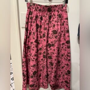 Ganni Pink and Black Skirt